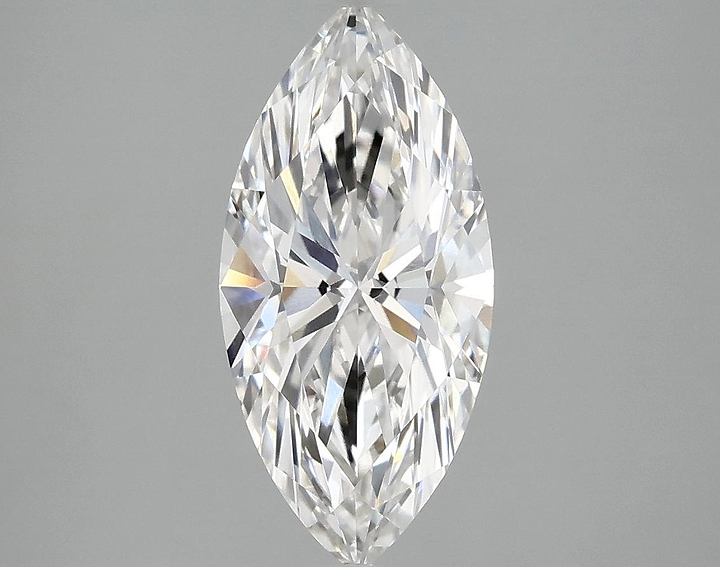 2.03 Carat Marquise Shaped Excellent Cut VVS2 IGI Certified Lab Grown Diamond