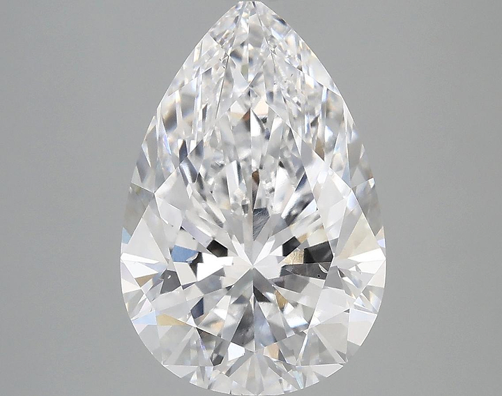 3.85 Carat Pear Shaped Excellent Cut SI1 IGI Certified Lab Grown Diamond