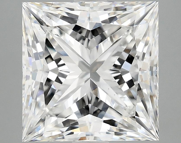 5.08 Carat Princess Shaped Ideal Cut VS2 IGI Certified Lab Grown Diamond