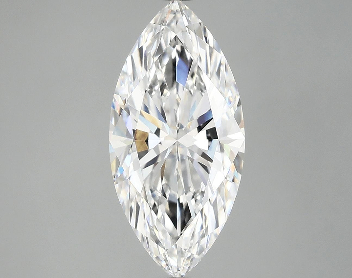 3.05 Carat Marquise Shaped Excellent Cut VVS2 IGI Certified Lab Grown Diamond
