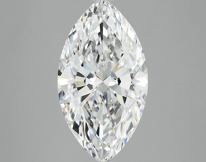 3.02 Carat Marquise Shaped Excellent Cut VVS2 IGI Certified Lab Grown Diamond