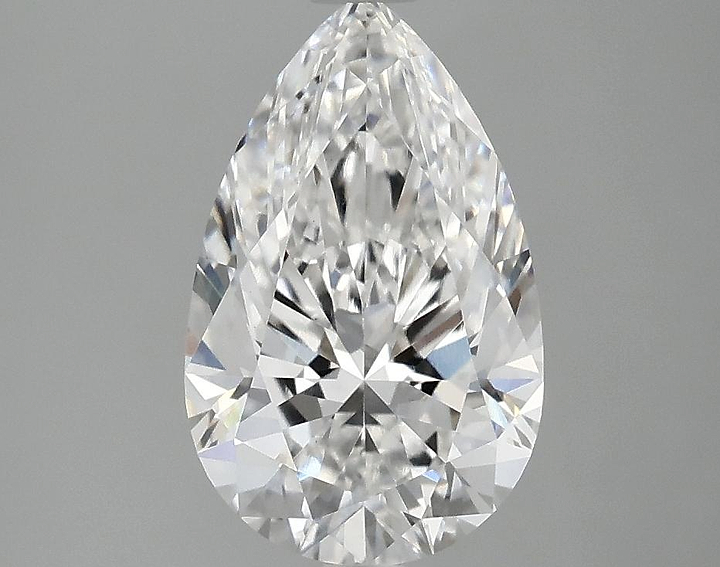 2.08 Carat Pear Shaped Ideal Cut VVS2 IGI Certified Lab Grown Diamond