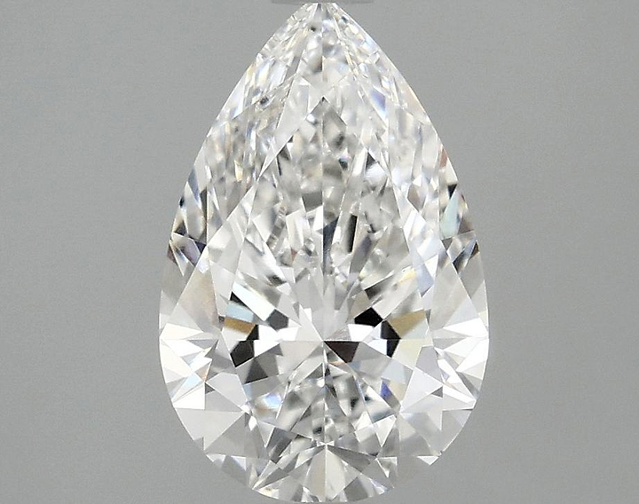 2.03 Carat Pear Shaped Ideal Cut VVS2 IGI Certified Lab Grown Diamond