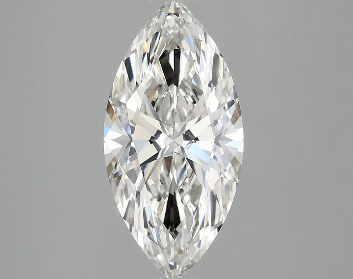 1.9 Carat Marquise Shaped Ideal Cut VVS2 IGI Certified Lab Grown Diamond