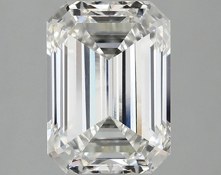 3.03 Carat Emerald Shaped Excellent Cut VVS2 IGI Certified Lab Grown Diamond