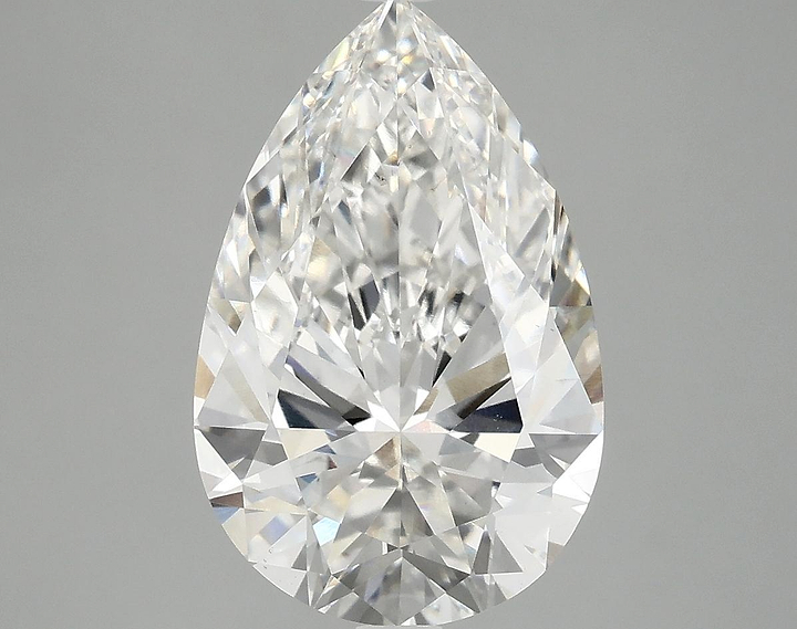 4.07 Carat Pear Shaped Ideal Cut VS2 IGI Certified Lab Grown Diamond