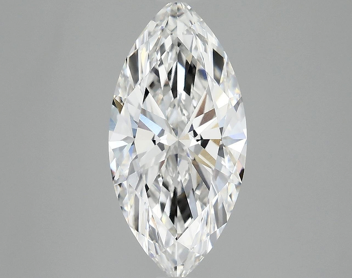 3.02 Carat Marquise Shaped Ideal Cut VVS2 IGI Certified Lab Grown Diamond