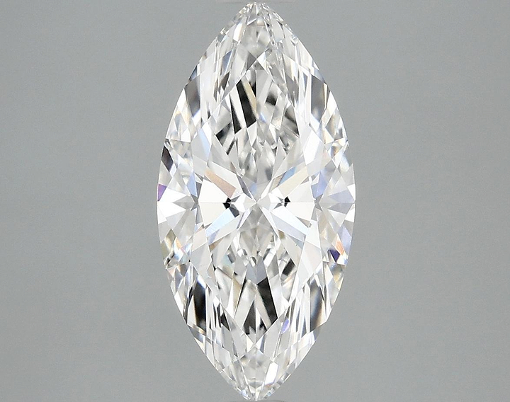 2.07 Carat Marquise Shaped Excellent Cut VVS2 IGI Certified Lab Grown Diamond