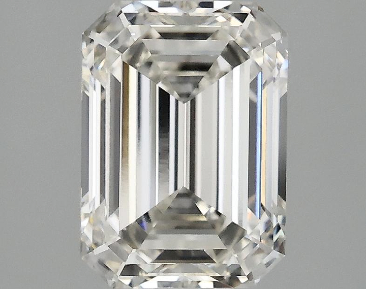 2.57 Carat Emerald Shaped Ideal Cut VVS2 IGI Certified Lab Grown Diamond