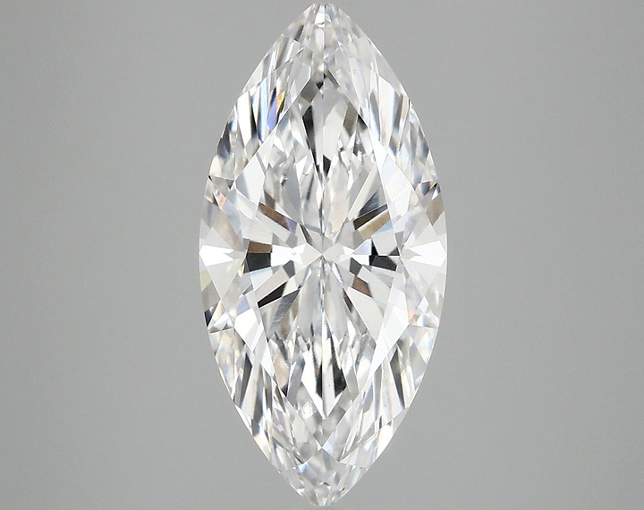 3.09 Carat Marquise Shaped Excellent Cut VVS2 IGI Certified Lab Grown Diamond