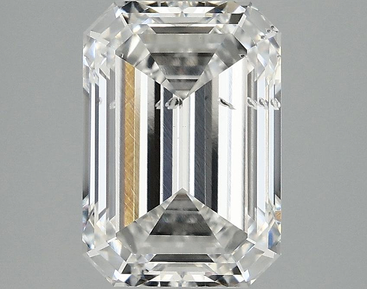 3.02 Carat Emerald Shaped Ideal Cut SI1 IGI Certified Lab Grown Diamond
