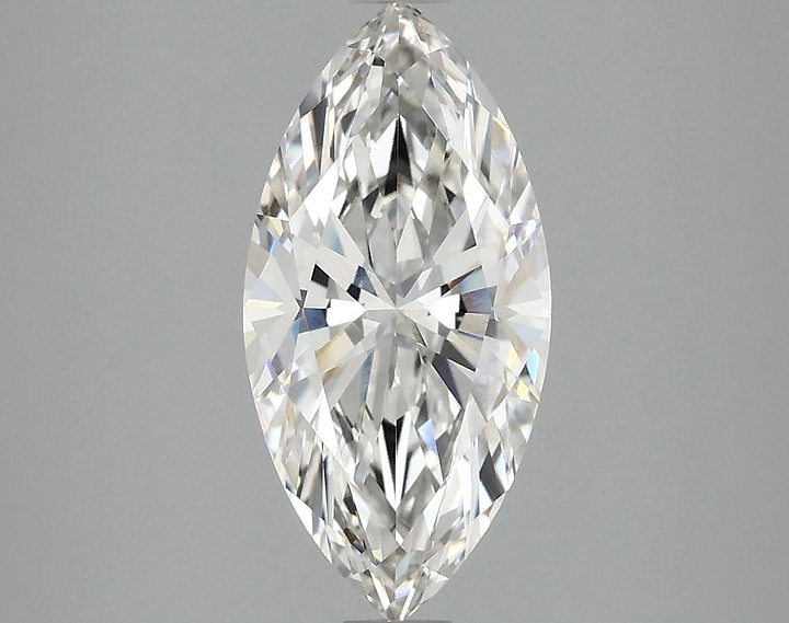 2.1 Carat Marquise Shaped Ideal Cut VVS2 IGI Certified Lab Grown Diamond