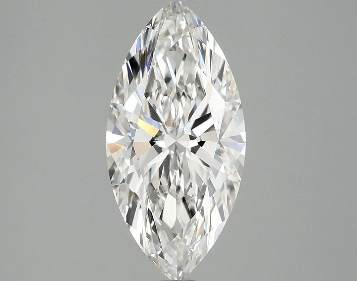 2.01 Carat Marquise Shaped Excellent Cut VVS2 IGI Certified Lab Grown Diamond