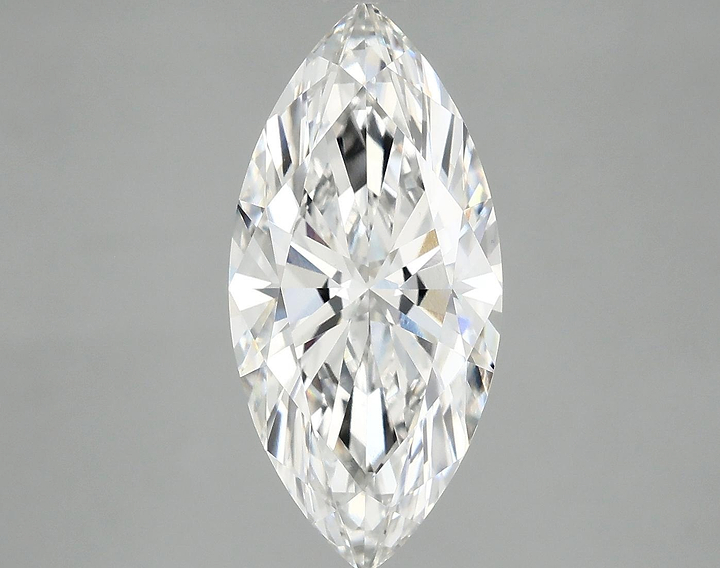 3.07 Carat Marquise Shaped Excellent Cut VVS2 IGI Certified Lab Grown Diamond