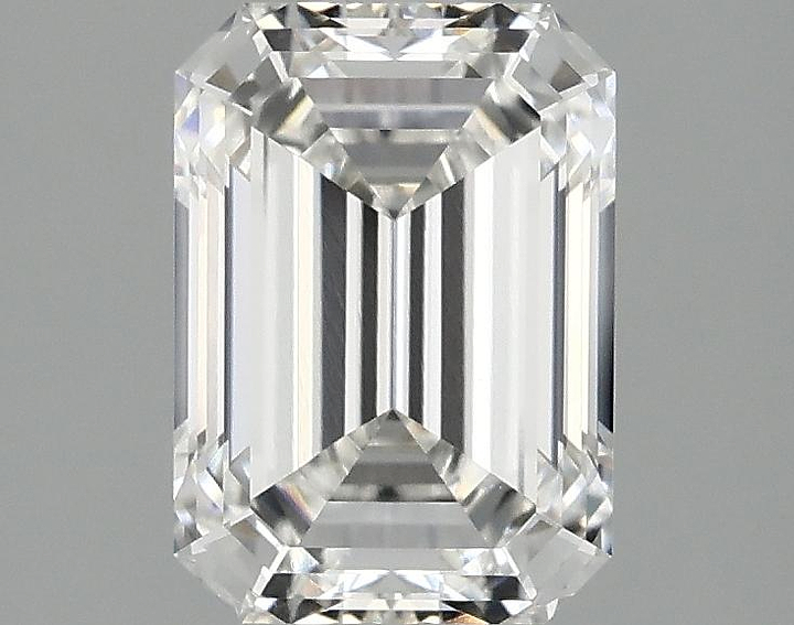 2.1 Carat Emerald Shaped Ideal Cut VVS2 IGI Certified Lab Grown Diamond
