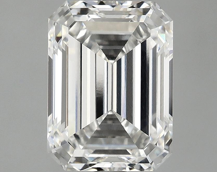 3.03 Carat Emerald Shaped Excellent Cut VVS2 IGI Certified Lab Grown Diamond