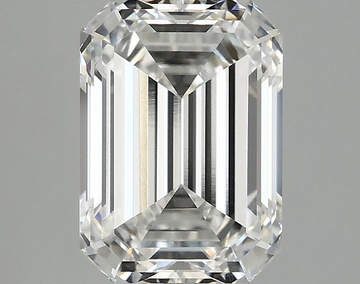 2.58 Carat Emerald Shaped Ideal Cut VVS2 IGI Certified Lab Grown Diamond