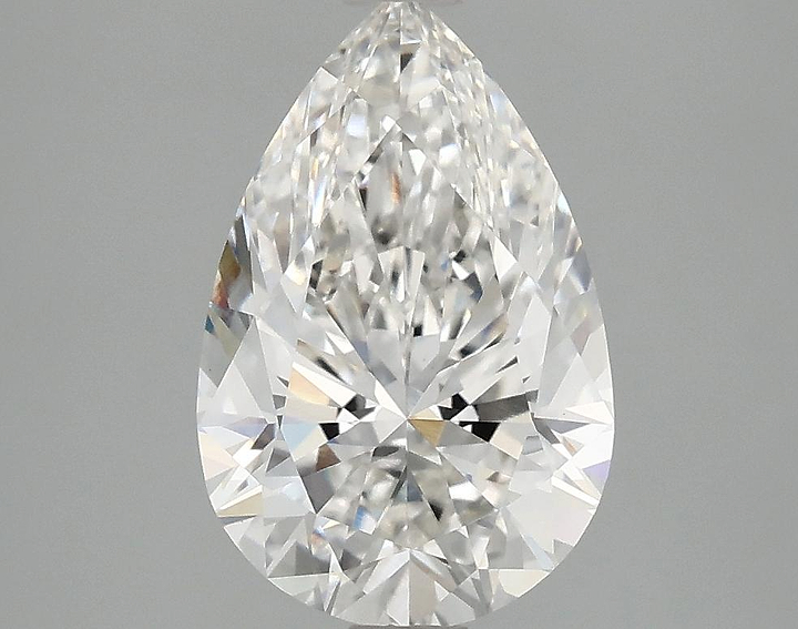 2.54 Carat Pear Shaped Excellent Cut VVS2 IGI Certified Lab Grown Diamond