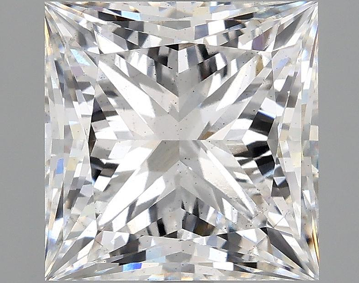 4.68 Carat Princess Shaped Ideal Cut SI1 IGI Certified Lab Grown Diamond