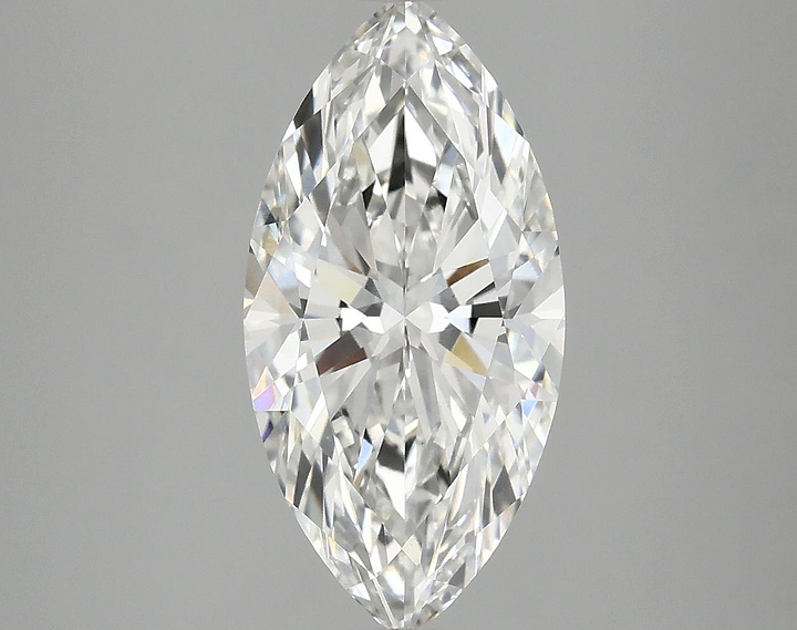 3.09 Carat Marquise Shaped Ideal Cut VVS2 IGI Certified Lab Grown Diamond