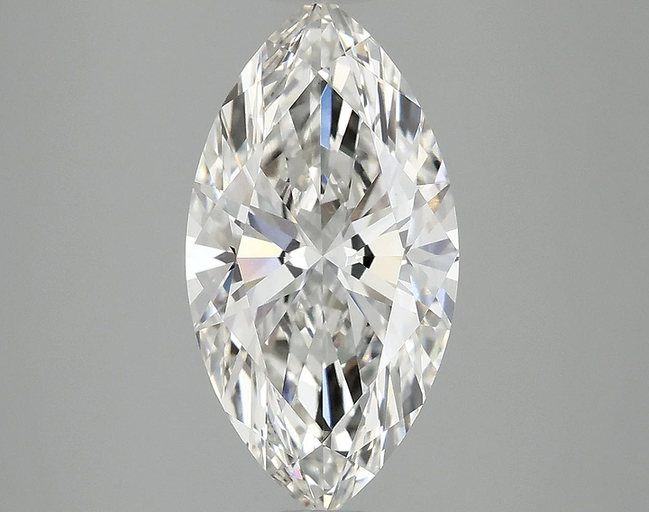 3.08 Carat Marquise Shaped Ideal Cut VVS2 IGI Certified Lab Grown Diamond