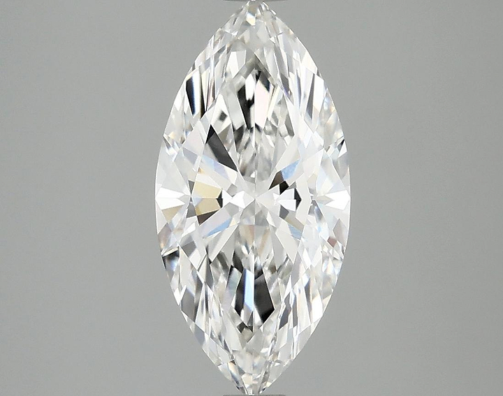 1.85 Carat Marquise Shaped Excellent Cut VVS2 IGI Certified Lab Grown Diamond