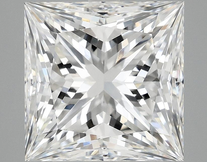 5.06 Carat Princess Shaped Ideal Cut VVS2 IGI Certified Lab Grown Diamond