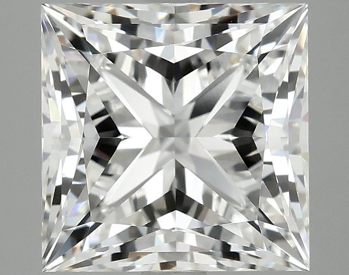 4.13 Carat Princess Shaped Ideal Cut VVS2 IGI Certified Lab Grown Diamond