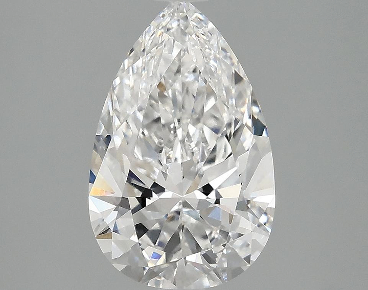 2.03 Carat Pear Shaped Ideal Cut VVS2 IGI Certified Lab Grown Diamond