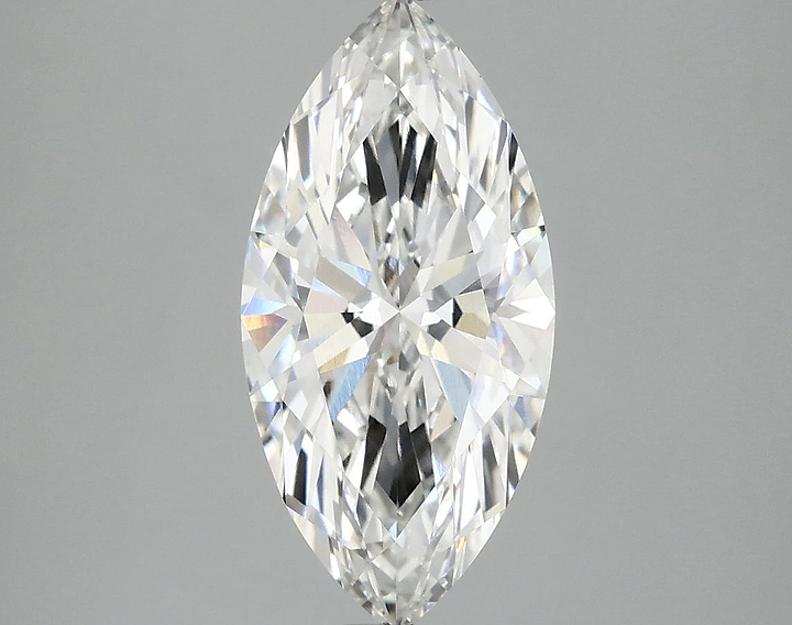 2.1 Carat Marquise Shaped Ideal Cut VVS2 IGI Certified Lab Grown Diamond