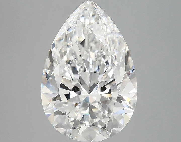 4.08 Carat Pear Shaped Excellent Cut VVS2 IGI Certified Lab Grown Diamond