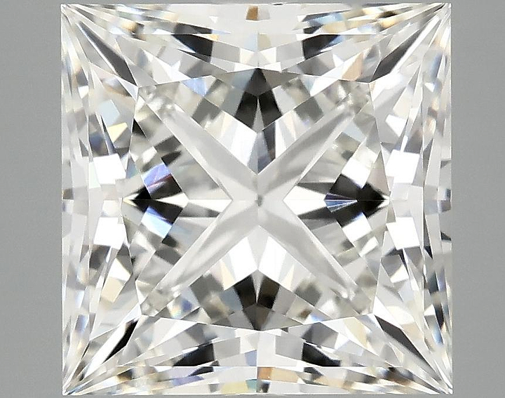 5.82 Carat Princess Shaped Ideal Cut VVS2 IGI Certified Lab Grown Diamond