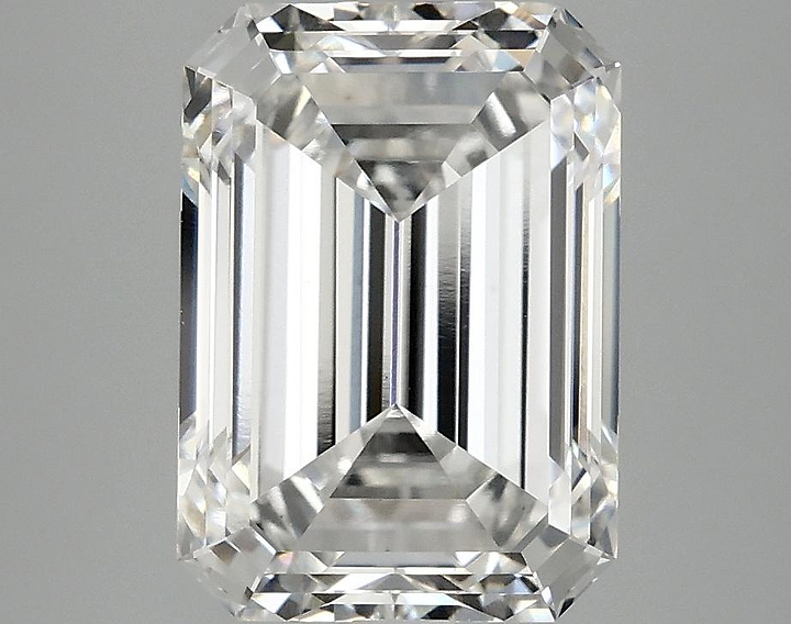 3.78 Carat Emerald Shaped Ideal Cut VS1 IGI Certified Lab Grown Diamond