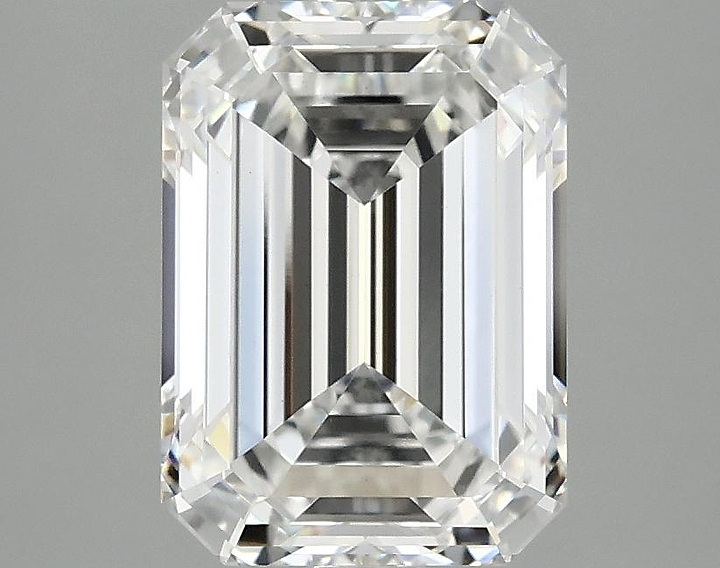 3.02 Carat Emerald Shaped Ideal Cut VVS2 IGI Certified Lab Grown Diamond