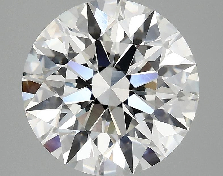3.07 Carat Round Shaped Excellent Cut VVS2 IGI Certified Lab Grown Diamond