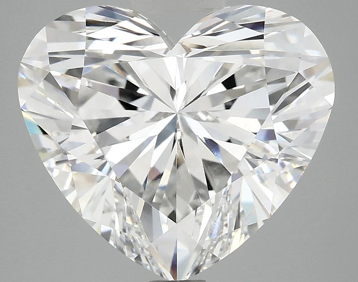 5.01 Carat Heart Shaped Ideal Cut VVS2 IGI Certified Lab Grown Diamond
