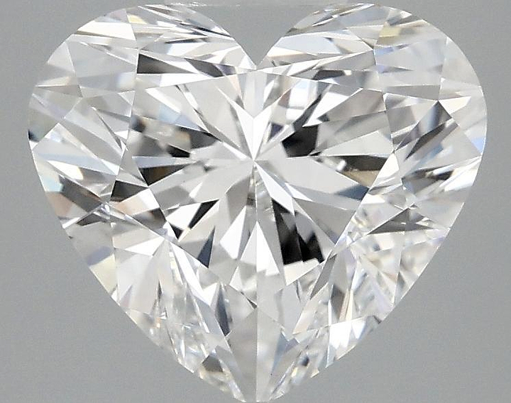 3.05 Carat Heart Shaped Ideal Cut VVS2 IGI Certified Lab Grown Diamond