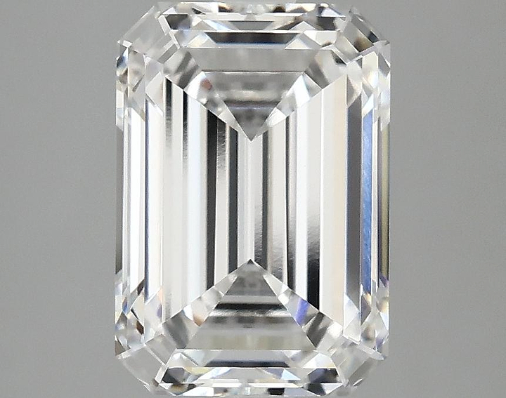 2.95 Carat Emerald Shaped Ideal Cut VVS2 IGI Certified Lab Grown Diamond