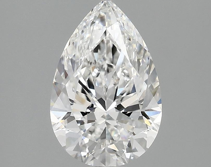 1.5 Carat Pear Shaped Excellent Cut VVS2 IGI Certified Lab Grown Diamond