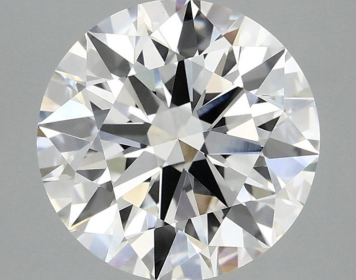 3.08 Carat Round Shaped Ideal Cut VVS2 IGI Certified Lab Grown Diamond