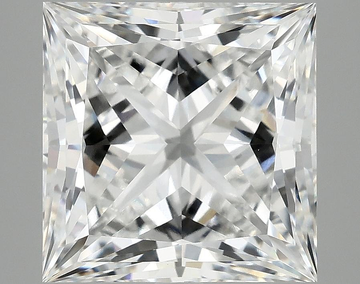 6.11 Carat Princess Shaped Ideal Cut VVS2 IGI Certified Lab Grown Diamond