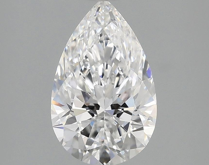 1.58 Carat Pear Shaped Ideal Cut VVS2 IGI Certified Lab Grown Diamond
