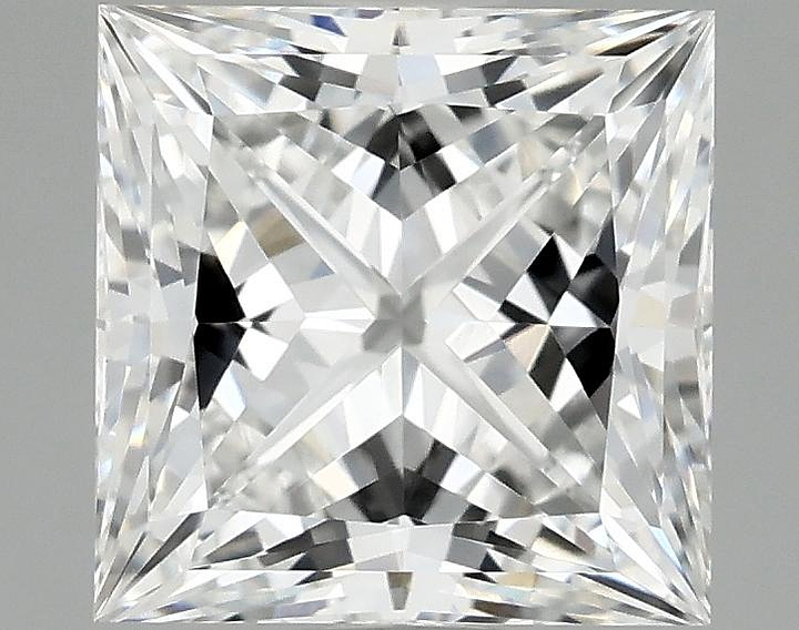 2.07 Carat Princess Shaped Ideal Cut VVS2 IGI Certified Lab Grown Diamond