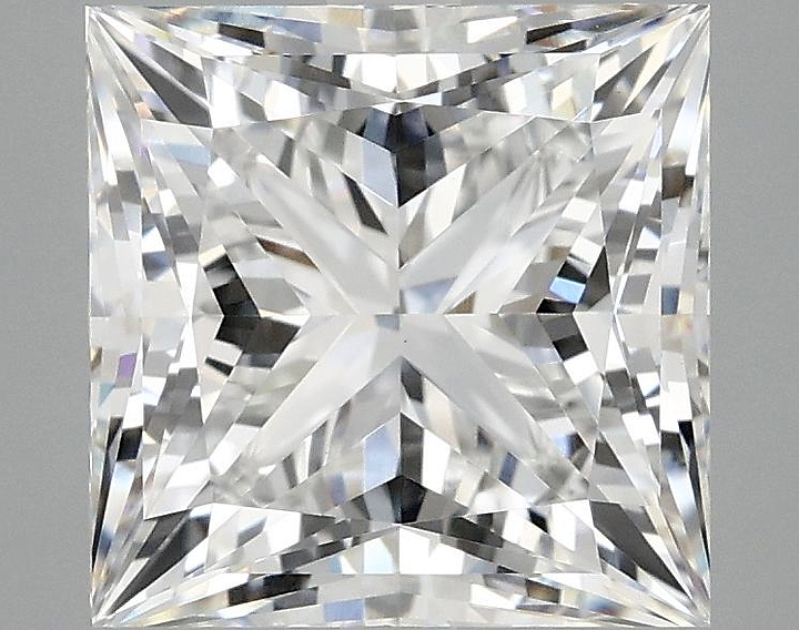 4.11 Carat Princess Shaped Ideal Cut VVS2 IGI Certified Lab Grown Diamond