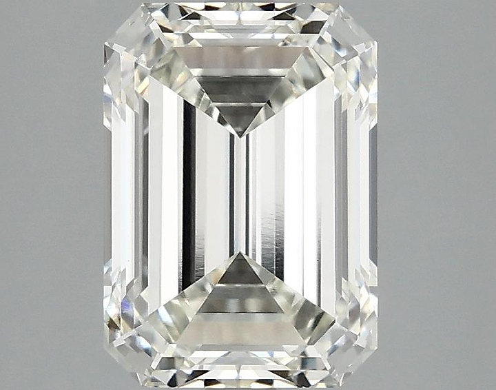 2.59 Carat Emerald Shaped Ideal Cut VVS2 IGI Certified Lab Grown Diamond