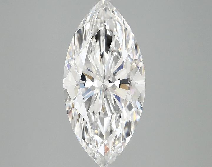 3.05 Carat Marquise Shaped Excellent Cut VVS2 IGI Certified Lab Grown Diamond