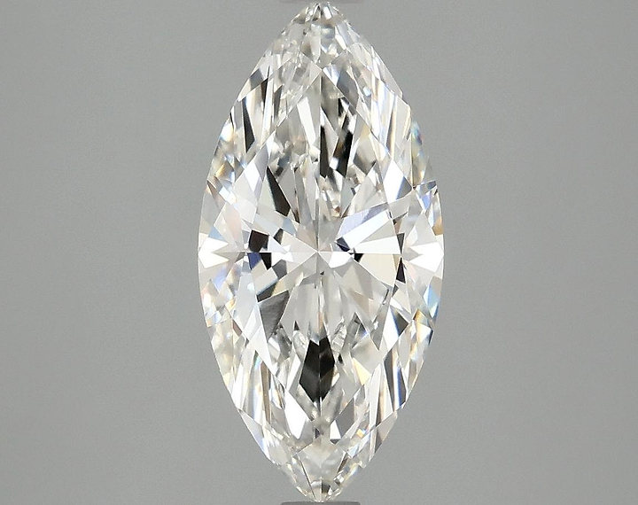 2.03 Carat Marquise Shaped Excellent Cut VVS2 IGI Certified Lab Grown Diamond