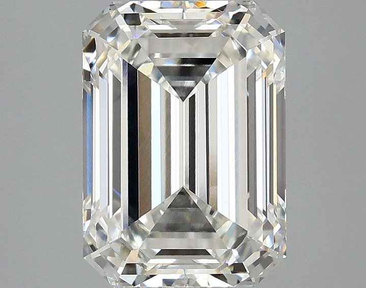 3.1 Carat Emerald Shaped Ideal Cut VVS2 IGI Certified Lab Grown Diamond