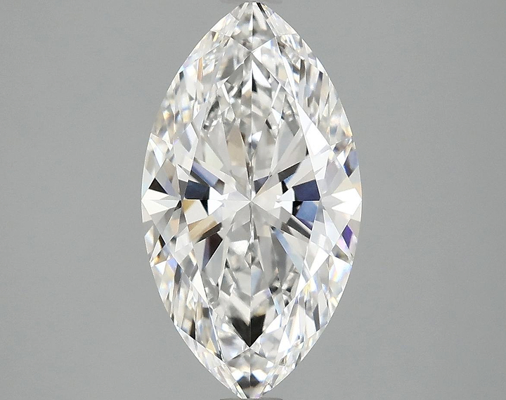2.88 Carat Marquise Shaped Excellent Cut VVS2 IGI Certified Lab Grown Diamond