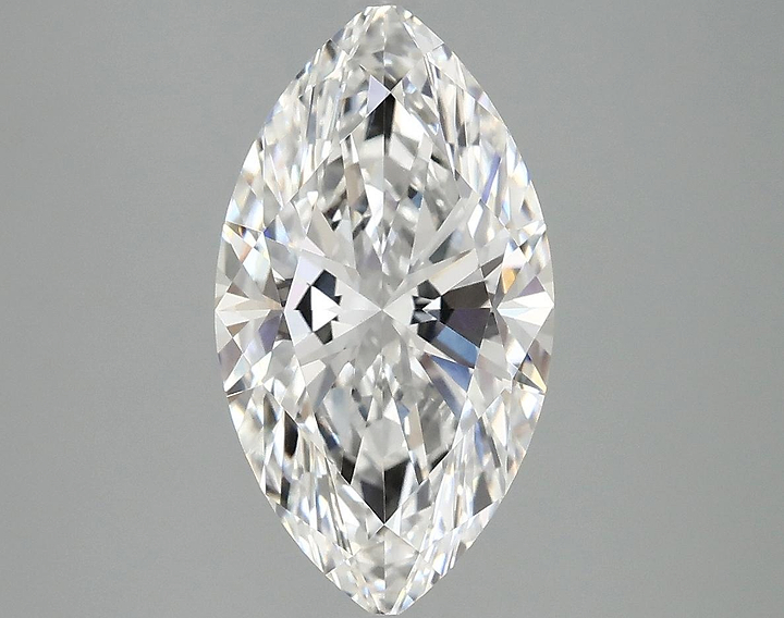 3.07 Carat Marquise Shaped Excellent Cut VVS2 IGI Certified Lab Grown Diamond